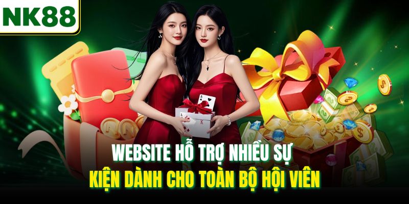Website hỗ trợ nhiều sự kiện dành cho toàn bộ hội viên